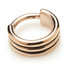 Rose Gold Steel Hinged Banded Ring