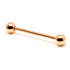 Rose Gold Titanium Barbell