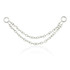 Steel Double Hanging Chain Charm