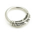 Steel Feather Seamless Ring