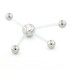 Steel Gem Ball PTFE for Pentuple Piercing