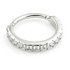 Steel Hinged Jewelled Conch Ring -1.2-10