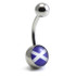 Steel Logo Navel - Scots Flag