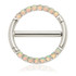 Steel Opal Double Nipple Clicker