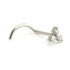 Steel Trinity Gem Nose Stud