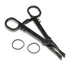 Sterilised Piercing Clamps ECO CTR Closed Triangle loose including rubber