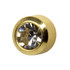 Studex Crystal Gold Bezel Studs - Pack of 12