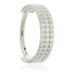 Ti Couture Flat Triple Jewelled Pavé Hinged Ring