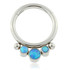 Ti Couture Front Facing Triple Bezel Opal Hinged Ring