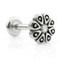 Internal Steel Labrets with Steel Flower 6 Petals