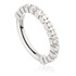 Ti Couture Jewelled Pave Front Facing Square Print Hinged Ring