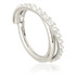 Ti Couture Pavé Side Twist Hinged Ring