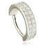 Ti Couture Thick Double Jewelled Pavé Hinged Ring