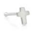 Ti Cross Straight Nose Stud