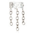 Ti Internal Baguette Gem Triple Hanging Chains Attachment