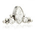 Ti Internal Marquise Crescent with Tri Beads Attachment (1.2mm thread)