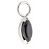 Ti Mini Marquise Black Agate Charm