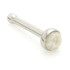 Ti Straight Ball Back Nose Stud with Moonstone Stone