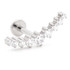Ti Threadless Jewelled Prong Crescent Labret