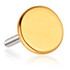 TL - 14ct Threadless Gold Disk Pin Attachment