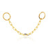 TL - 14ct Gold Hanging Chain Charm-14K-22-Y