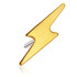 TL - 14ct Threadless Gold Lightning Bolt Pin Attachment