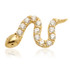 TL - 14ct Internal Gold Jewelled Snake Attachment