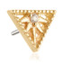 Tish Lyon 14ct Threadless Milgrain Open Triangle Pin Attachment