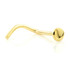 TL - 18ct Gold Disk Nose Stud - 0.8mm