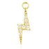 TL - 18ct Gold Swarovski Lightning Bolt Charm for Hinge Ring