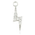 TL - 9ct Gold Jewelled Lightning Bolt Charm for Hinge Ring