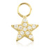 TL - 9ct Gold Jewelled Star Charm for Hinge Segment Ring