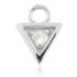 TL - Gold Gem Triangle Charm for Hinge Segment Ring