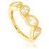 TL - Gold Multi Pear Hinge Ring