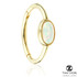 TL - Gold Oval Opal Hinge Ring