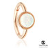 TL - Gold Round Opal Hinge Ring