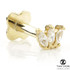 TL - Gold Triple Marquise Flower Internal Labret 1.2mm