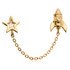 TL Rocket with Star Gem - 14ct Gold Threadless Attachment