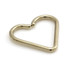 Zircon Gold Steel Heart Ring-1