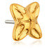 Zircon Gold Ti Threadless Cross Flower Attachment