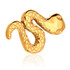 Zircon Gold Ti Threadless Embossed Snake Shaped Attachment