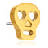 Zircon Gold Ti Threadless Skull Face Attachment