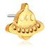 Zircon Gold Ti Threadless UFO Shaped Attachment