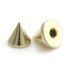 Zircon PVD Gold Ti Micro Plain Cone