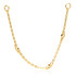TL - 9ct Gold Hanging Chain with Triple Gems-9K-Y