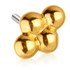 TL - 14ct Threadless Gold Quad Cluster Pin Attachment
