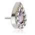 Ti Threadless Pavé Tear Drop Attachment