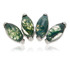 Ti Internal Moss Agate Marquise Gem Cluster Attachment