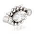 Ti Threadless Millegrained Marquise with Side Gems Attachment