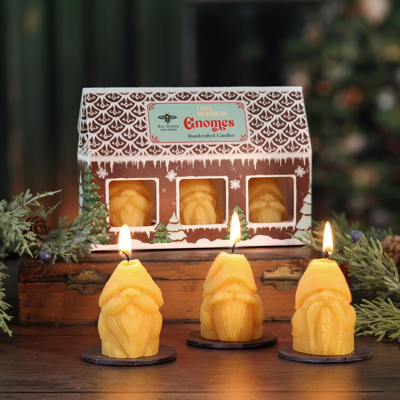Beeswax Gnome 3-Pack | Big Dipper Wax Works